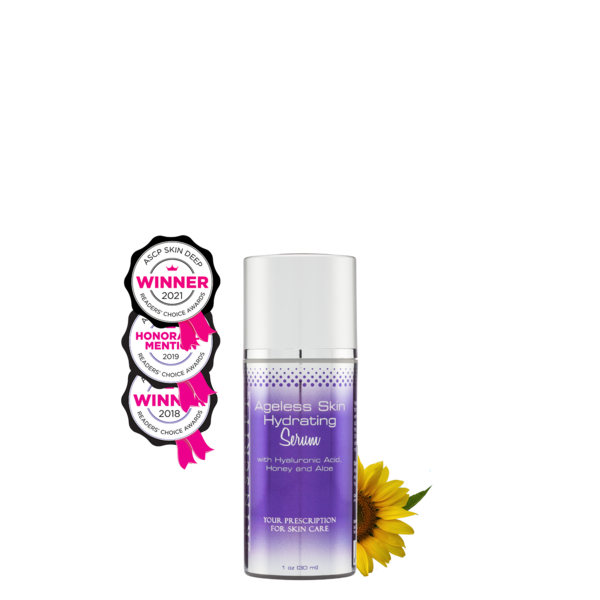 Skincare product that boosts skin hydration levels, plumps skin, helps skin glow, and improves skin health and apperance.