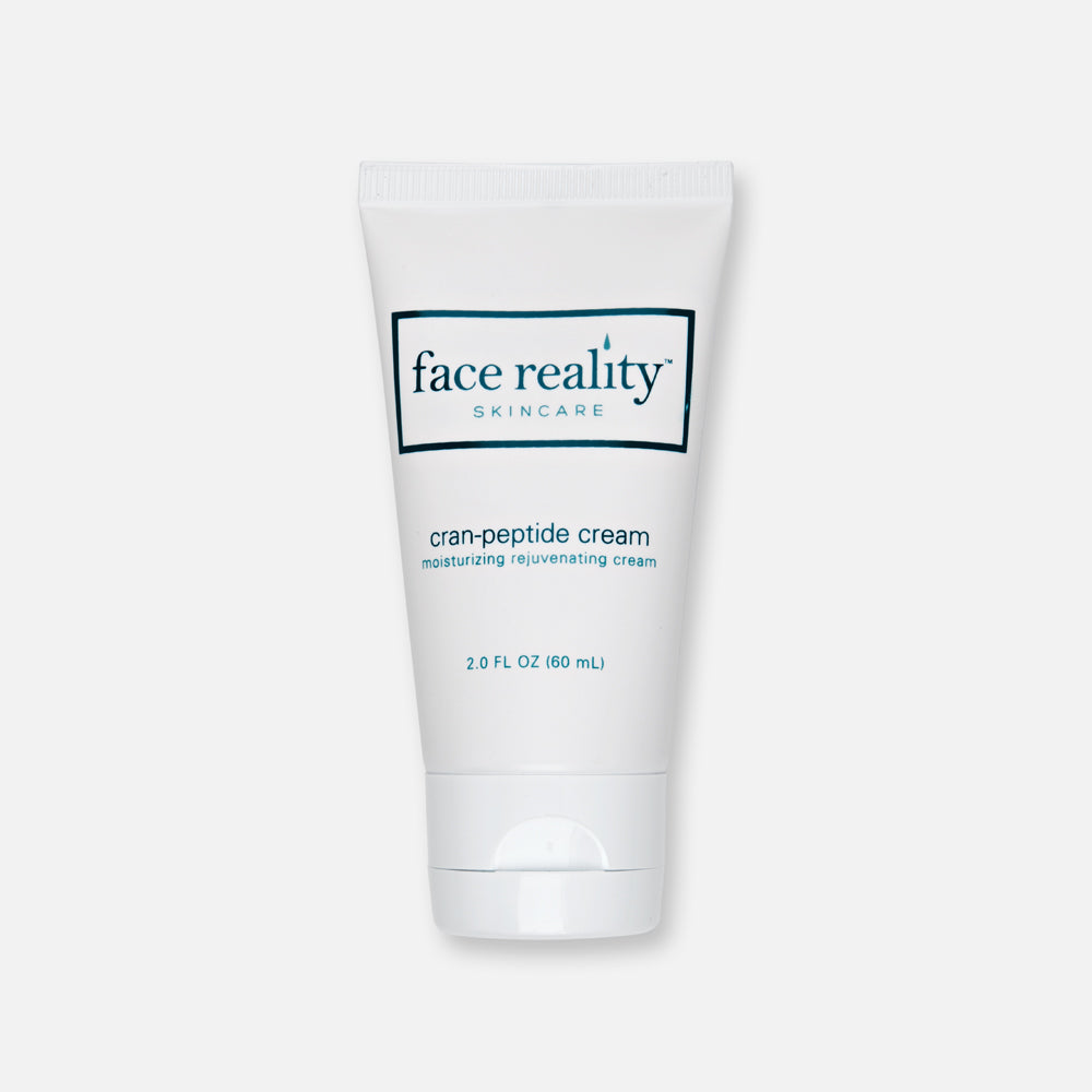 Face Reality Cran-Peptide Cream is a rich and soothing acne-safe moisturizer with potent anti-aging qualities. Cranberry Fruit Extract nourishes and purifies, while Matryxl Sunth'6 aids in wound repair.